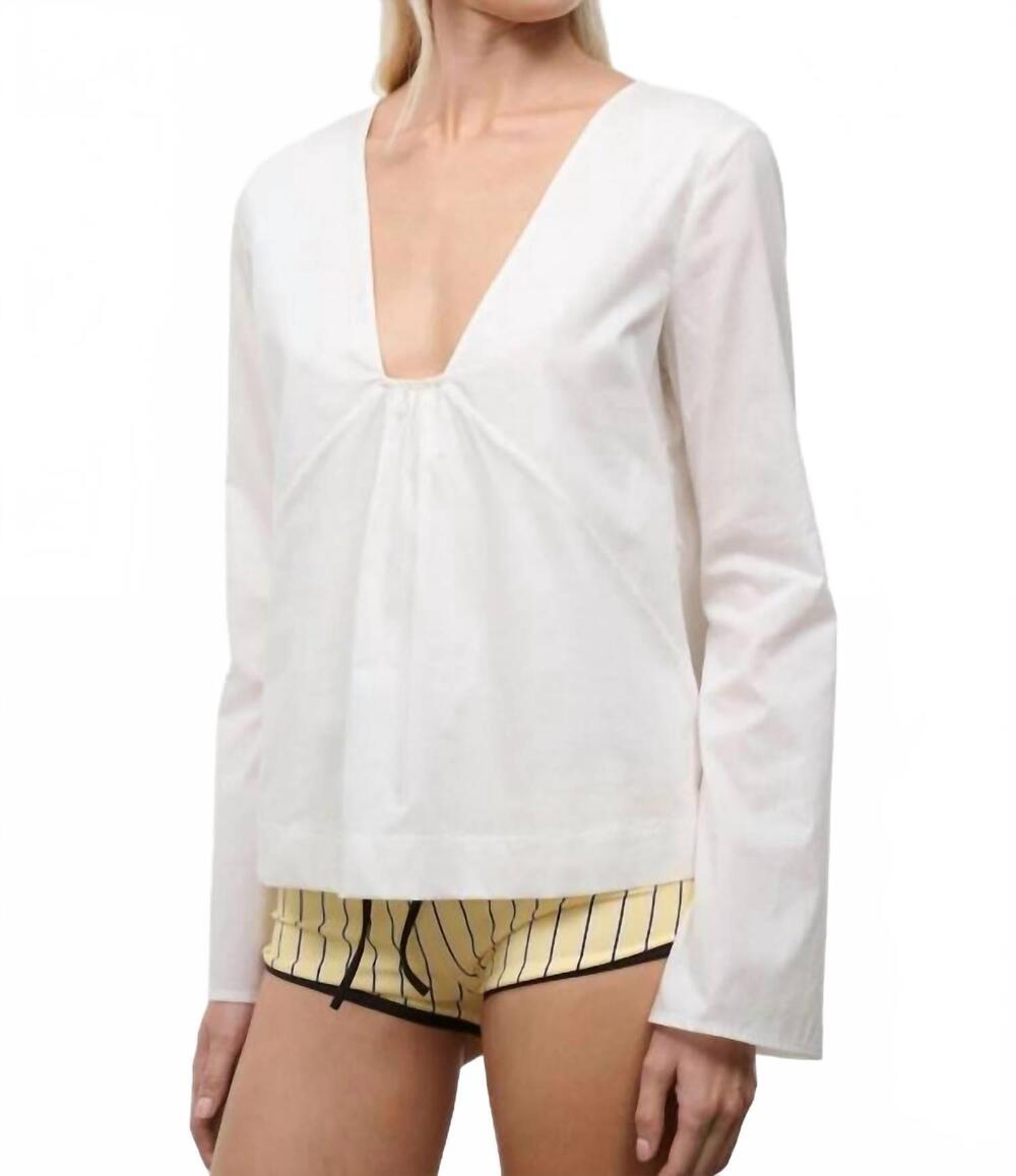 NEW STAUD vivi top in ivory